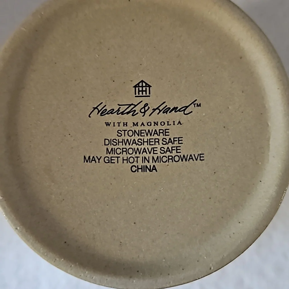 Hearth & Hand | NWT Cream Red Love Stoneware Coffee Tea Hot Chocolate Mug